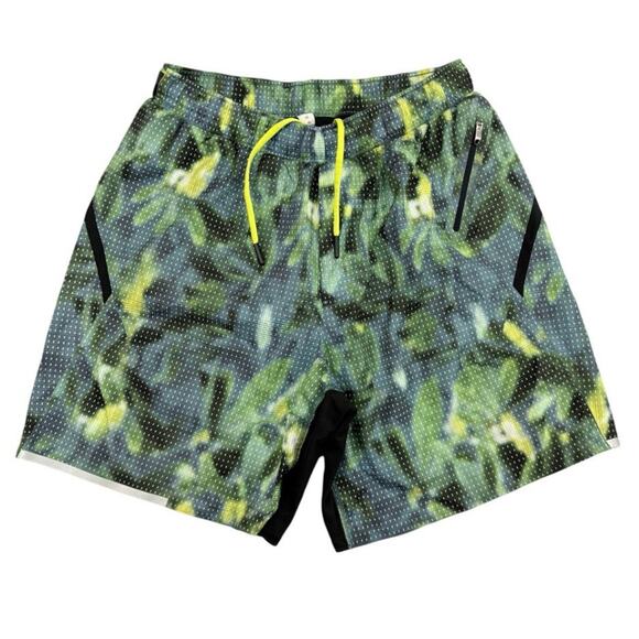 Lululemon Surge Shorts Mens Medium Camo 6" Lux Liner Athletic Running Workout - Picture 1 of 14